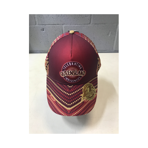 (HG51) State of Origin - Maroons QLD INDIGENOUS ” THE PLACE I CALL HOME” CAP HG51 hat