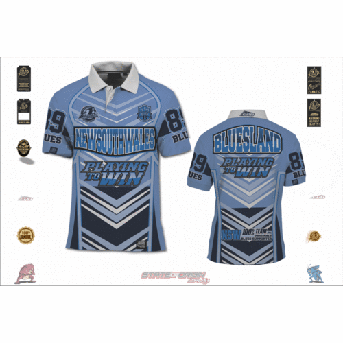 (2XL) (AP81) State of Origin - Blues Playing to Win NSW