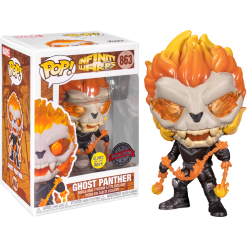 Infinity Warps - Ghost Panther Glow in the Dark #863 Pop! Vinyl