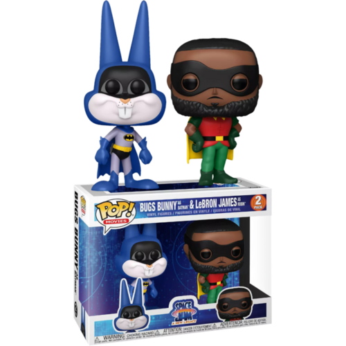 Space Jam 2: A New Legacy - Bugs Bunny as Batman & LeBron James as Robin Pop! Vinyl 2-Pack
