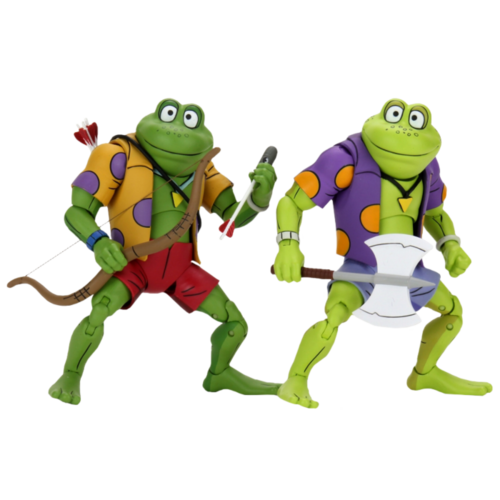 Teenage Mutant Ninja Turtles (1987) - Genghis the Frog & Rasputin the Mad Frog 7” Action Figure 2-Pack