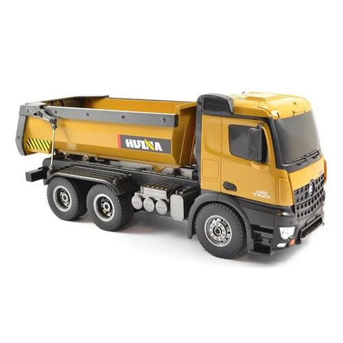 Huina 1573 1/18 2.4G 10CH Dump Truck with Diecast Cab, Buckets and Wheels