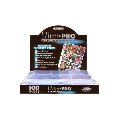 Ultra Pro - 9-Pocket Platinum Pages (Box of 100)
