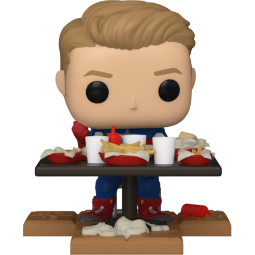 The Avengers - Captain America Victory Shawarma Diorama Deluxe Pop! Vinyl