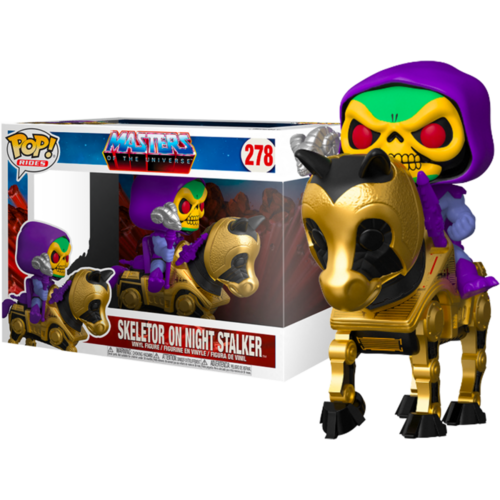Masters of the Universe - Skeletor with Night Stalker #278 Pop! Rides Vinyl