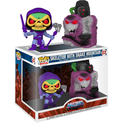 Masters of the Universe - Skeletor with Snake Mountain #23 Pop! Town Vinyl