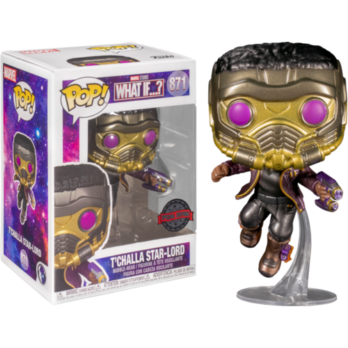 Marvel: What If…? - T’Challa Star-Lord Metallic #871 Pop! Vinyl