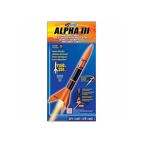 ESTES 1427 ALPHA III BEGINNER MODEL ROCKET LAUNCH SET