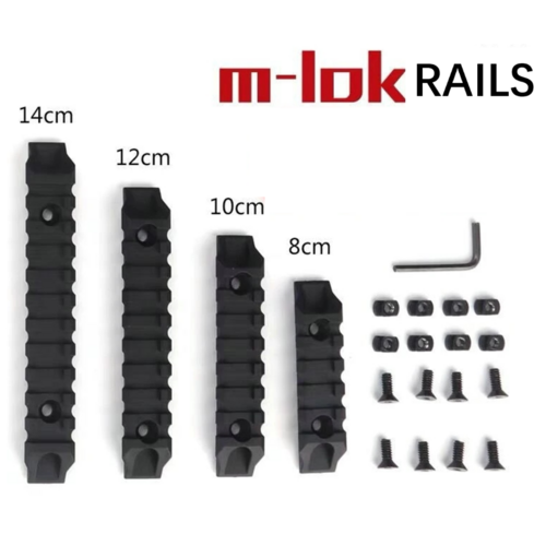 M-Lok Nylon Rails 4x Pack for Gel Blasters