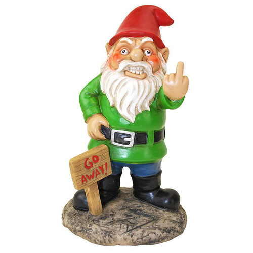 Bigmouth  Go Away! Garden Gnome