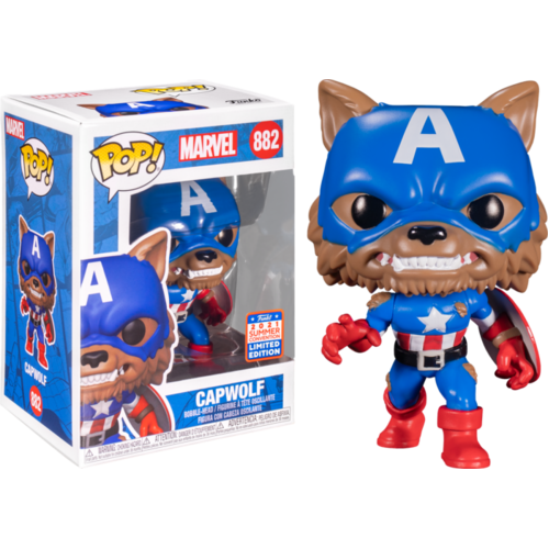 Captain America - Capwolf Year of the Shield SDCC 2021 US Exclusive #882 Pop! Vinyl