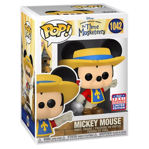 Mickey Mouse - Mickey Musketeer SDCC 2021 US Exclusive #1042 Pop! Vinyl