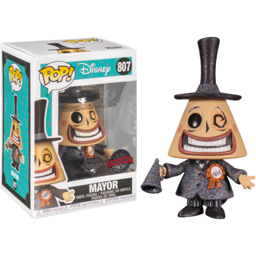 The Nightmare Before Christmas - Mayor w/Megaphone Diamond Glitter #807 Pop!
