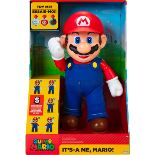 Super Mario - It’s-A-Me! Mario 12” Action Figure with sound