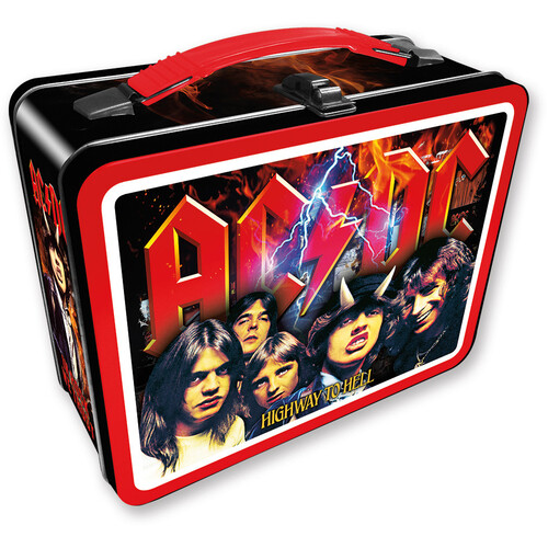 Tin Carry All Fun Lunch Box ACDC Highway to Hell