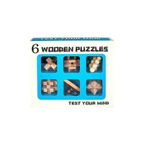 brain game packs of WOODEN PUZZLE 6 MODELS w082