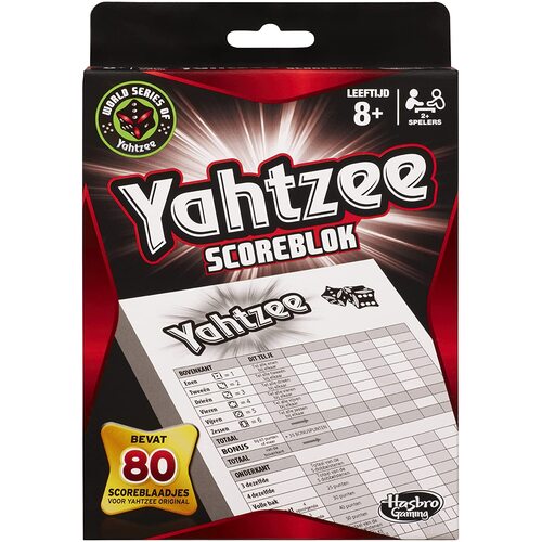 Yahtzee Score Pads - 80 Scorecards Used with The Classic Dice Game Yahtzee - It's All in The Roll - Toys and Table Games for Kids Ages 8+