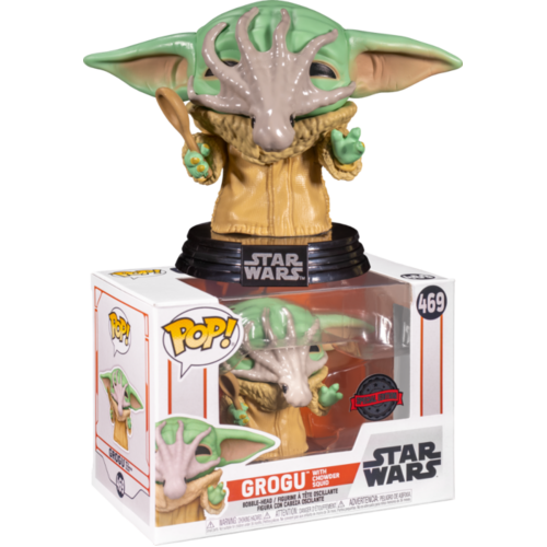 Star Wars: The Mandalorian - Grogu with Soup Creature US Exclusive #469 Pop! Vinyl