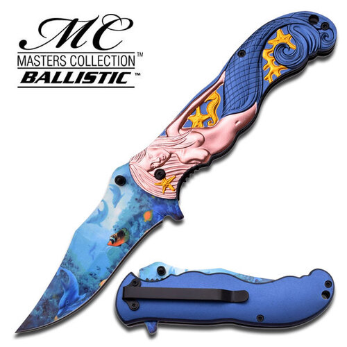 Masters Collection Mermaid Folding Knife MC-L013BL