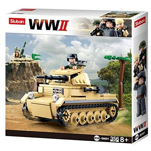 Sluban Military The King Tiger Heavey Tank 930pcs-AFOBRICK