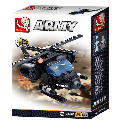 Sluban ARMY HELICOPTER  Product Code : B0587G 93 peices
