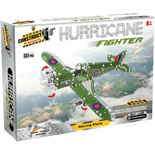 Construct-It DIY Mechanical Kits - Hurricane Fighter skill level 3 331 peices