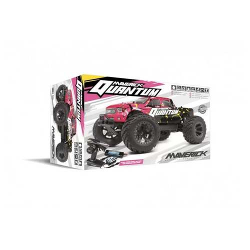 150101 | Maverick 1/10 Quantum MT 4WD Electric Off Road RTR RC Truck - Pink