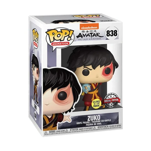 Avatar The Last Airbender - Zuko with Lightning Glow US Exclusive Pop! Vinyl 838