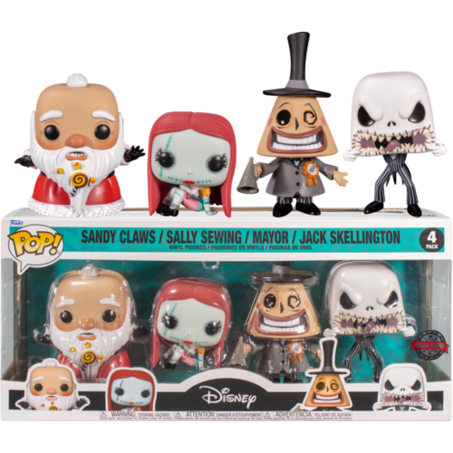 The Nightmare Before Christmas - US Exclusive Pop! Vinyl 4-Pack