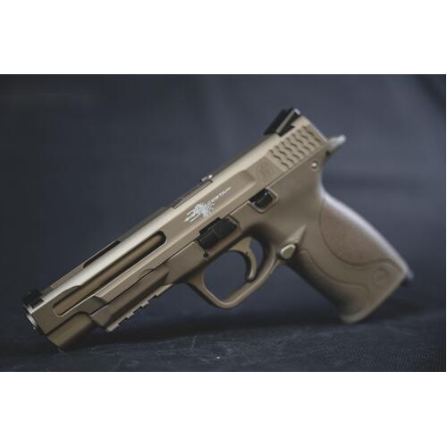 M&P 9 LONG GBB Tan Metal Gel Blaster Pistol