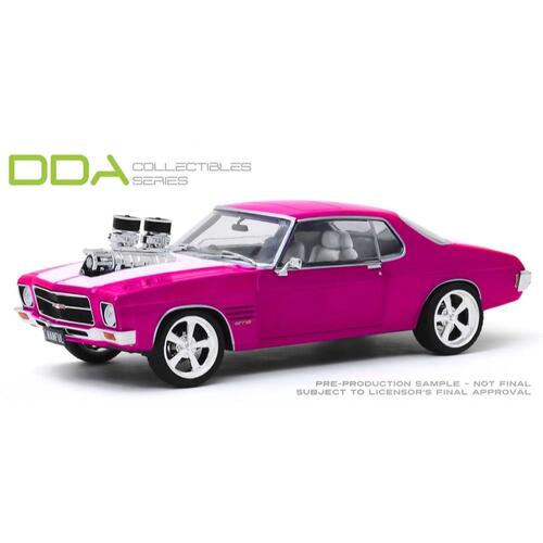 DDA Diecast 1:24 1973 Pink White HQ Holden Monaro