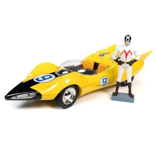Auto World 1:18 Speed Racer Shooting Star with Racer X Figurine awss125