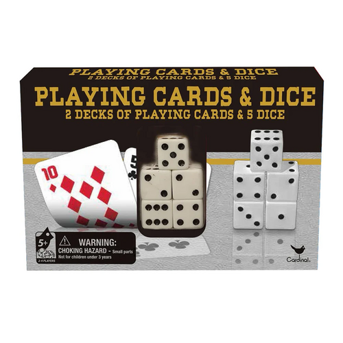 Classic Playing Cards & Dice (2 pack)