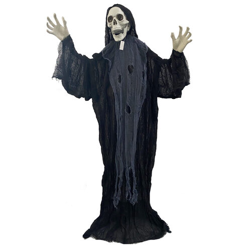 FD0254 – Strobing Reaper Hollowing life size decoration animated