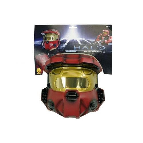 Halo 1/2 Mask 26cm Red Spartan Mark VI Age 14+ Code:50587 halloween