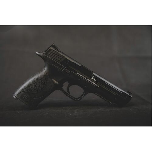 M&P 9 LONG GBB Black Metal Gel Blaster Pistol
