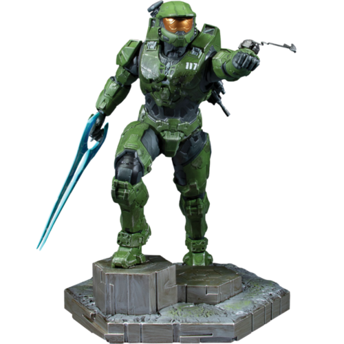 Halo Infinite - Master Chief with Grapplshot PVC Statue