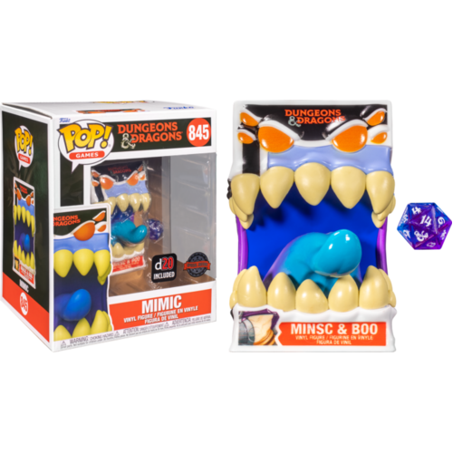 Dungeons & Dragons - Mimic #845 US Exclusive 6" Pop! Vinyl & Dice