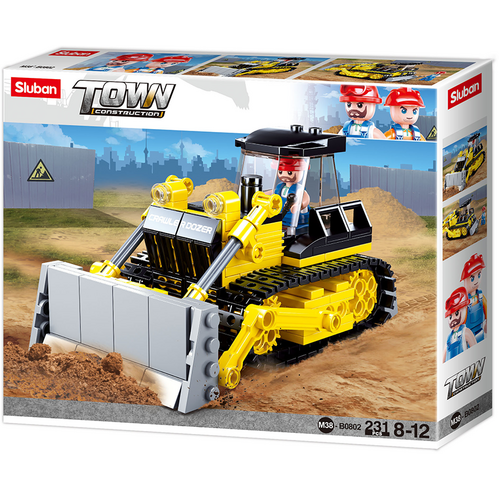 Sluban Town Bulldozer M38-B0802 building blocks 231 pieces