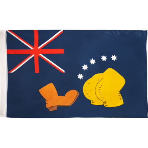 The Simpsons - Bart V Australia Replica Flag