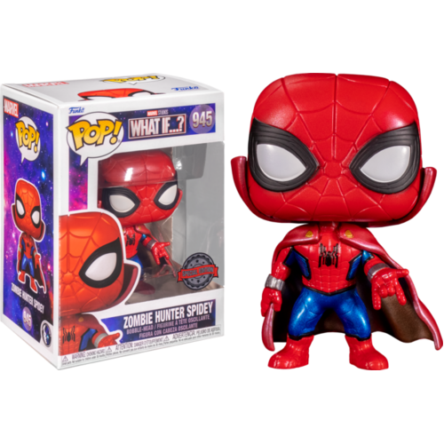 What If - Spider-Man Zombie Hunter Metallic US Exclusive #945 Pop! Vinyl