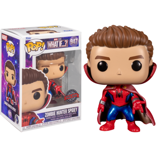What If - Spider-Man Zombie Hunter Unmasked US Exclusive #947 Pop! Vinyl