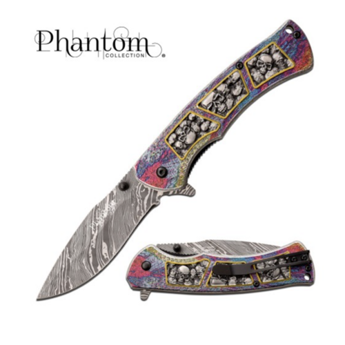 Phantom Collection – Skull Folding Knife