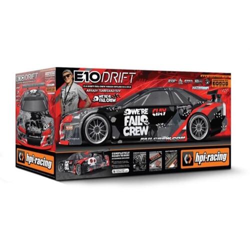 HPI 120091 E10 Drift Fail Crew Nissan Skyline R34 GT-R RC Car