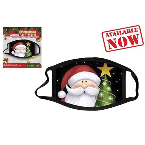 Christmas Fabric Face Mask- Style I
