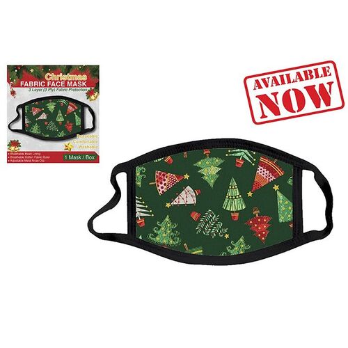 Christmas Fabric Face Mask- Style H
