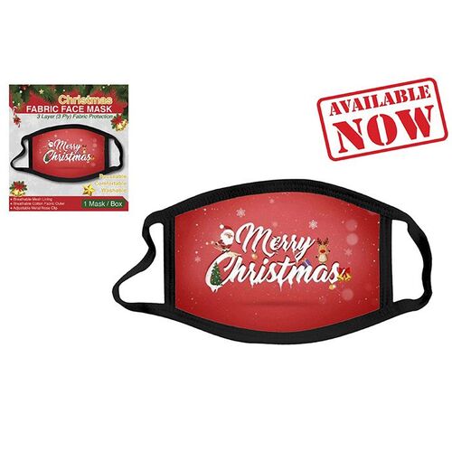 Christmas Fabric Face Mask- Style D