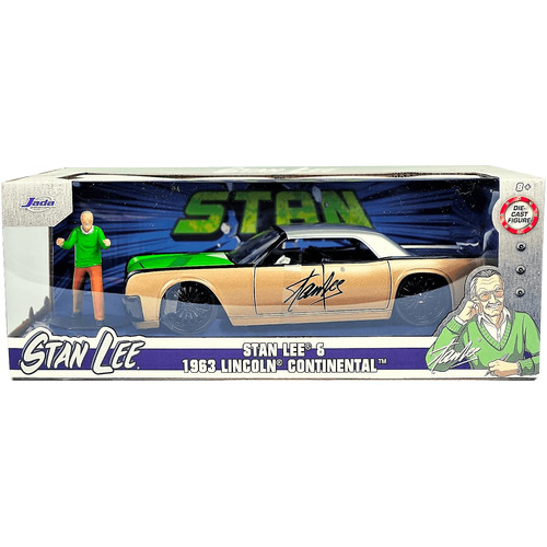 Stan Lee - 1963 Lincoln Continental with Stan 1:24 Scale Hollywood Ride