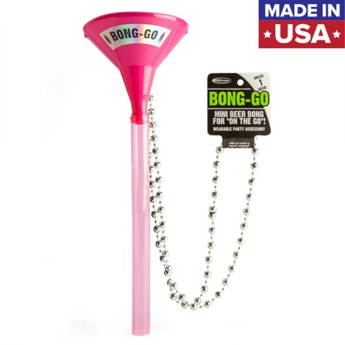 Head Rush Pink Beer Bong Necklace HR-BMF/PI