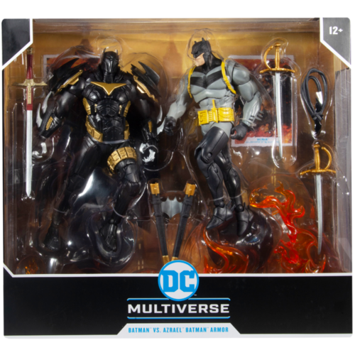 Batman - White Knight Batman vs Azrael Batman Armor 7" Action Figure 2pk